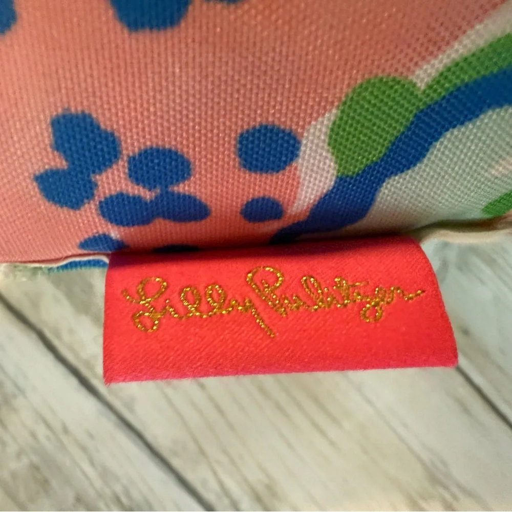 Lilly Pulitzer Pillow Feline Good Beach Floral Throw 15” x 15” Tropical - Picture 2 of 10